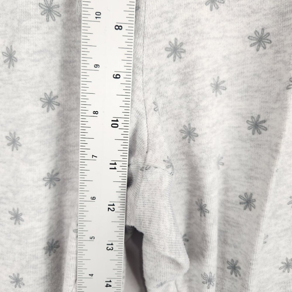 Lauren Conrad Dachshund Pajama Set Womens L Gray Snowflake Poly Knit Stretch - Picture 12 of 14